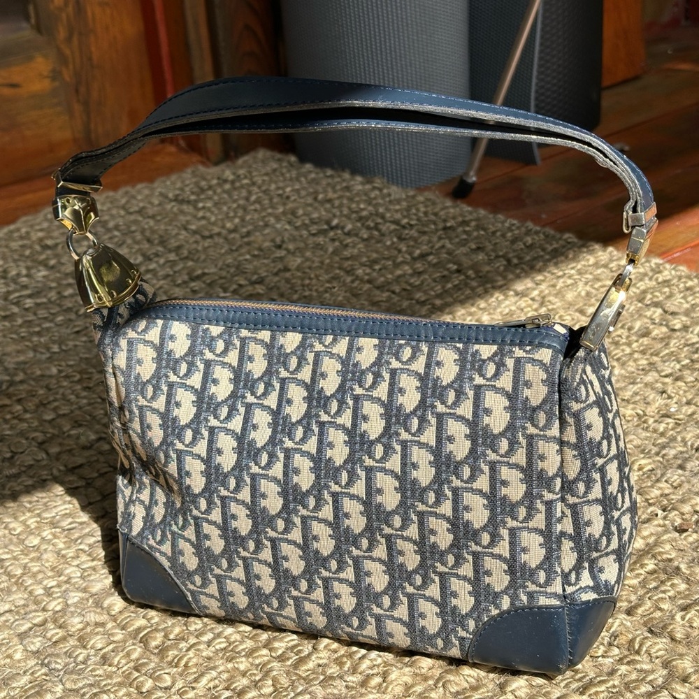 Christian Dior Trotter in Navy Blue Monogram